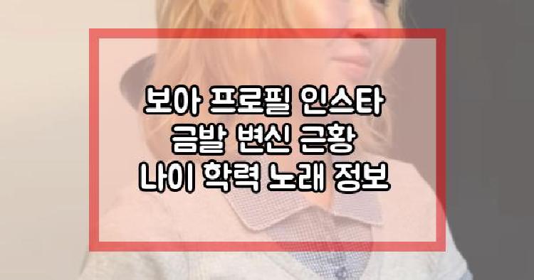 보아 금발 변신