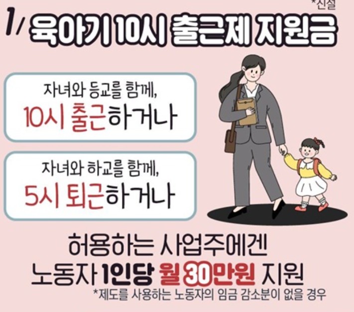 육아기 10시출근제