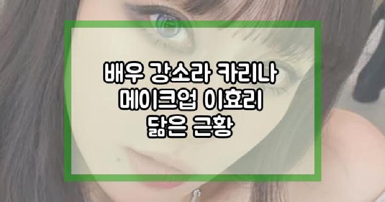 배우 강소라 카리나 메이크업
