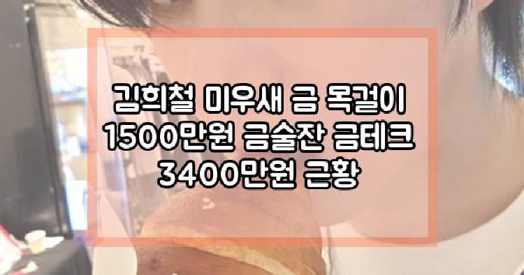 김희철 금 목걸이