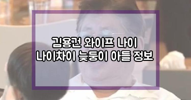 김용건 와이프
