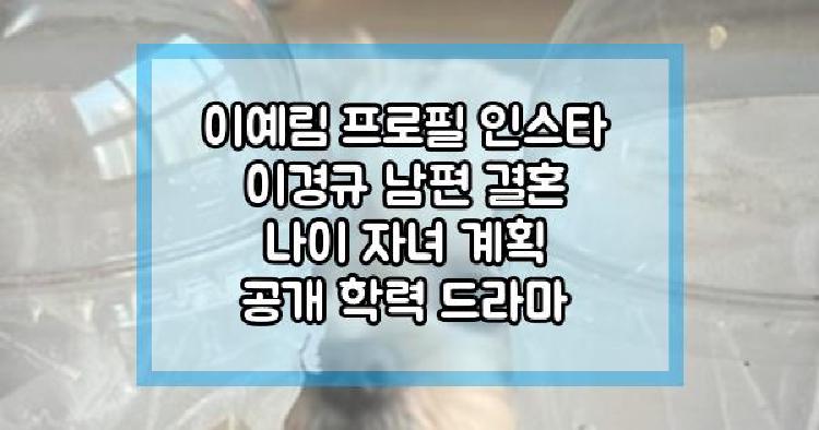 이예림 자녀 계획