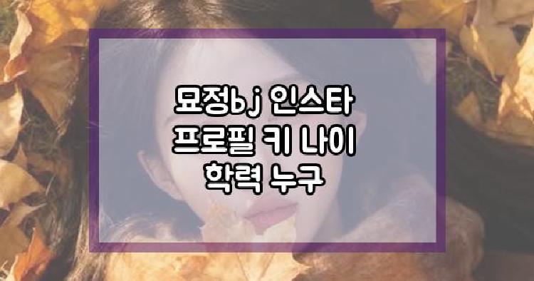 묘정bj
