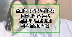 소이현 서경덕 전통한지 다국어 영상 근황 프로필 인스타 나이 학력 드라마 영화