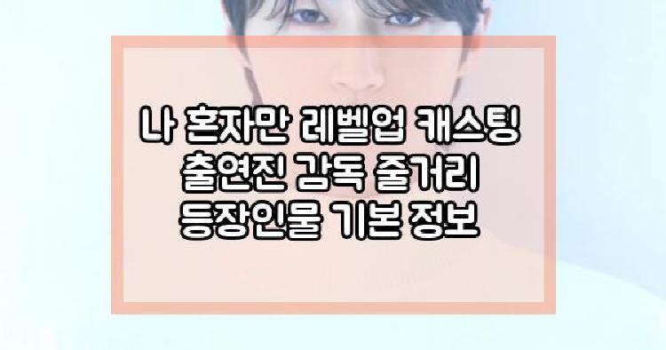 나 혼자만 레벨업 캐스팅
